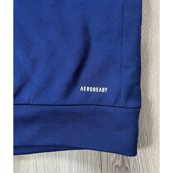 Adidas Game and Go Full Zip Men's Size 2XL Blue Training Track Hoodie HZ3060 - Picture 6 of 9